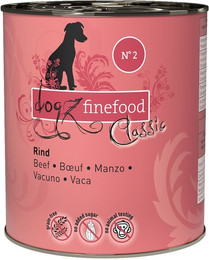 Produktbild von dogz finefood No. 02 Rind - 12 x 800 g