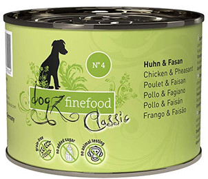 Produktbild von dogz finefood No. 04 Huhn & Fasan - 6 x 200 g