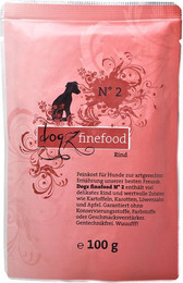 Produktbild von Dogz Finefood No. 2 Rind - 12 x 100 g