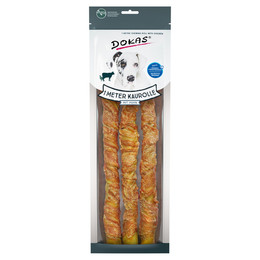 Produktbild von Dokas 1 Meter Kaurolle mit Huhn aus Rinderhaut - 8 x 315 g