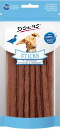 Produktbild von DOKAS 12 x 60g Sticks Entenbrust & Entenherz Hundesnack-Sparpaket