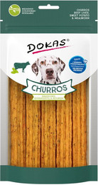Produktbild von Dokas Churros Rinderleber Süßkartoffel Mehlwurm - 3 x 150 g