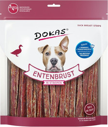 Produktbild von DOKAS Entenbrust in Streifen Hundesnack 6x500 Gramm