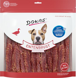 Produktbild von DOKAS Getreidefreier Premium Snack aus Entenbrustfilet für Hunde - 4 x 900 g