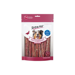 Produktbild von DOKAS Getreidefreier Premium Snack Entenbrustfilet in Streifen für Hunde - 8 x 250 g
