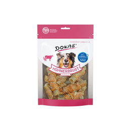 Produktbild von Dokas Hühnerbrust Kaurolle Hundesnack - 2 x 250 g