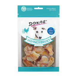 Produktbild von Dokas Hühnerbrust mit Apfel Hundesnack - 70 g