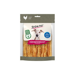 Produktbild von Dokas Hunde Snack Hühnerbrustfilet in Streifen - 7 x 170 g
