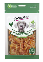 Produktbild von Dokas Hunde Snack Hühnerbrustfilet in Stückchen - 10 x 70 g