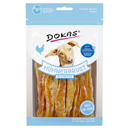 Produktbild von Dokas Hundesnack Hühnerbrust in Streifen - 11 x 70 g