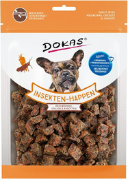 Produktbild von DOKAS Insekten-Happen 100g Hundesnacks Mehlwürmer, Grillen & Karotten 10 x 100 Gramm