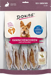 Produktbild von DOKAS Kaninchenohren getrocknet Hundesnack - 7 x 180 g
