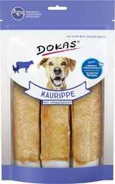Produktbild von DOKAS Kaurippe 210 Gramm Hundesnacks Sparpaket 10 x 210 Gramm mit Hühnerbrust