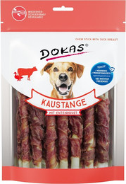 Produktbild von DOKAS Kaustange mit Entenbrust Hundesnack Sparpaket 9 x 200 Gramm
