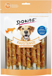 Produktbild von DOKAS Kaustange mit Hühnerbrust Hundesnack Sparpaket 9 x 200 Gramm