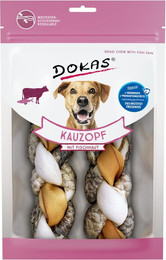 Produktbild von DOKAS Kauzopf mit Fischhaut Hundesnacks 8 x 120 Gramm