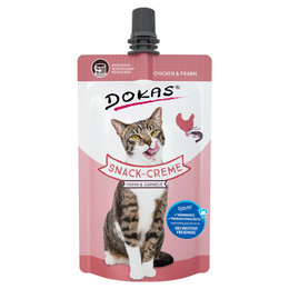 Produktbild von Dokas Snack-Creme Huhn & Garnele - 14 x 90 g