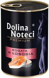 Produktbild von Dolina Noteci Glutenfrei Premium Nassfutter für Katzen Reich an Lachs - 12 x 400 g