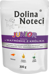 Produktbild von Dolina Noteci Junior Nassfutter mit Kaninchenleber - 10 x 300 g