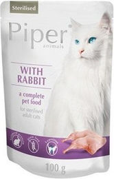 Produktbild von DOLINA NOTECI PIPER Animals Kaninchenfutter für Katzen nach der Sterilisation 100 g