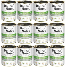 Produktbild von Dolina Noteci Premium Alleinfuttermittel für ausgewachsene Hunde mit Wildfleisch - 12 x 800 g