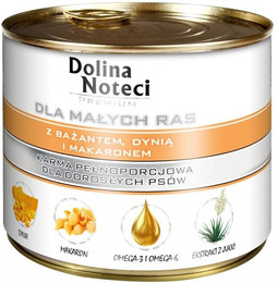 Produktbild von DOLINA NOTECI Premium kleine Rassen mit Fasan, Kürbis und Nudeln - 185 g