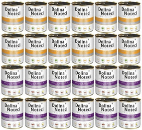 Produktbild von DOLINA NOTECI Premium mit Ente und Kürbis &amp; Kaninchen und Preiselbeeren 24x800g