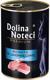 Produktbild von Dolina Noteci Premium Nassfutter für Katzen Reich an Lamm - 12 x 400 g