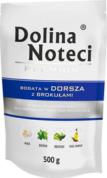 Produktbild von Dolina Noteci Premium Nassfutter Kabeljau mit Brokkoli - 10 x 500 g