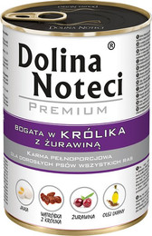 Produktbild von Dolina Noteci Premium Nassfutter Kaninchen mit Cranberry - 24 x 400 g