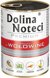 Produktbild von Dolina Noteci Premium Nassfutter Rind - 24 x 400 g