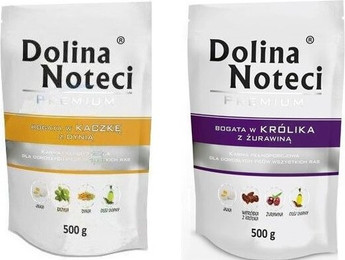 Produktbild von DOLINA NOTECI Premium PROBENSET Reich an Ente + Kaninchen 500 g x 10Stück