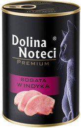 Produktbild von DOLINA NOTECI Premium Reich an Pute für Katzen 400 g