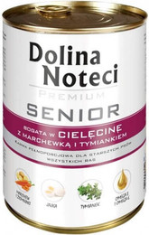 Produktbild von DOLINA NOTECI Premium Senior mit Kalbfleisch, Karotten und Thymian - 400 g