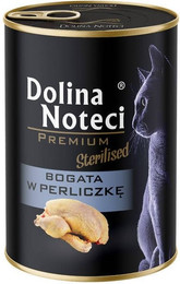 Produktbild von DOLINA NOTECI Premium Sterilised Reich an Perlhuhn für sterilisierten Katzen 400 g