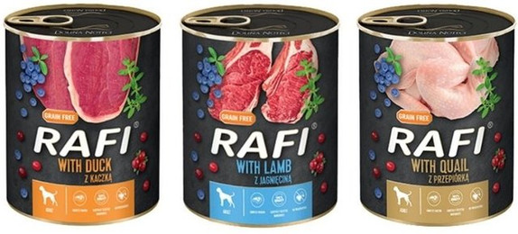 Produktbild von DOLINA NOTECI RAFI MIX ( Ente, Lamm, Wachtel ) 36x400g