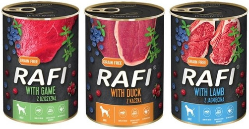 Produktbild von DOLINA NOTECI RAFI MIX - Wilde, Lamm, Ente 36x400g