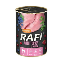 Produktbild von DOLINA NOTECI RAFI Turkey Pute Nassfutter für Hunde - 6 x 800 g