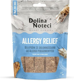 Produktbild von DOLINA NOTECI Smart Chews Allergy Relief Unterstützung bei Nahrungsmittelallergien, getrocknete Leckerlis für Hunde 100g
