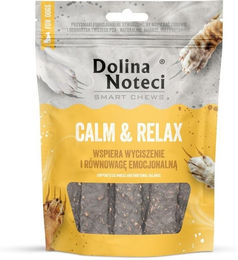 Produktbild von DOLINA NOTECI Smart Chews Calm &amp; Relax Unterstützung bei der Stressreduktion, getrocknete Leckerlis für Hunde 100g