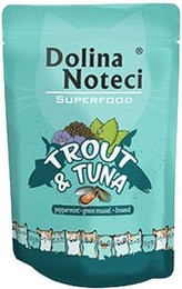 Produktbild von DOLINA NOTECI Superfood Forelle und Thunfisch Nassfutter für Katzen - 85 g