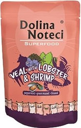 Produktbild von DOLINA NOTECI Superfood Hummer und Garnelen 85g Nassfutter für Katzen