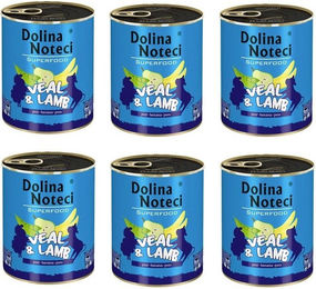 Produktbild von DOLINA NOTECI Superfood Kalbfleisch und Lamm - 6 x 400 g