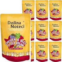Produktbild von Dolina Noteci Superfood Nassfutter für Katzen mit Huhn, Rind und Dorade - 10 x 85 g