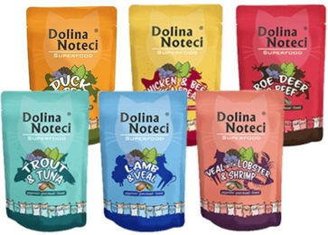 Produktbild von DOLINA NOTECI Superfood Nassfutter MIX 6 Geschmacks für Katzen 24x85 g