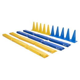 Produktbild von Dönges Outdoor-Spielzeug Pferdegasse gefülltes Set mit XXL Pylonen