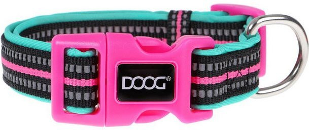 Produktbild von DOOG Hunde-Halsband Neon Rin Tin Tin grün/pink