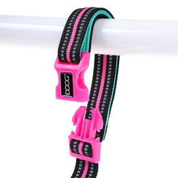 DOOG Hundeleine Neon CLIP-IT Rin Tin Tin grün/pink – Bild 1 von 3