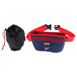 Produktbild von DOOG Leckerlibeutel Treat Pouch Large navy/rot