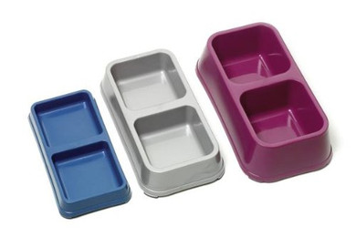 Produktbild von Doppelnäpfe Kunststoff 500 ml - 2 x 0,5 l